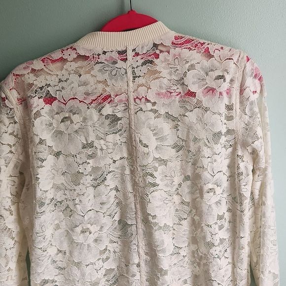 NWOT Crewneck Sheer Lace  Lace Long Sleeve T-shirt by Givenchy - Picture 8 of 14
